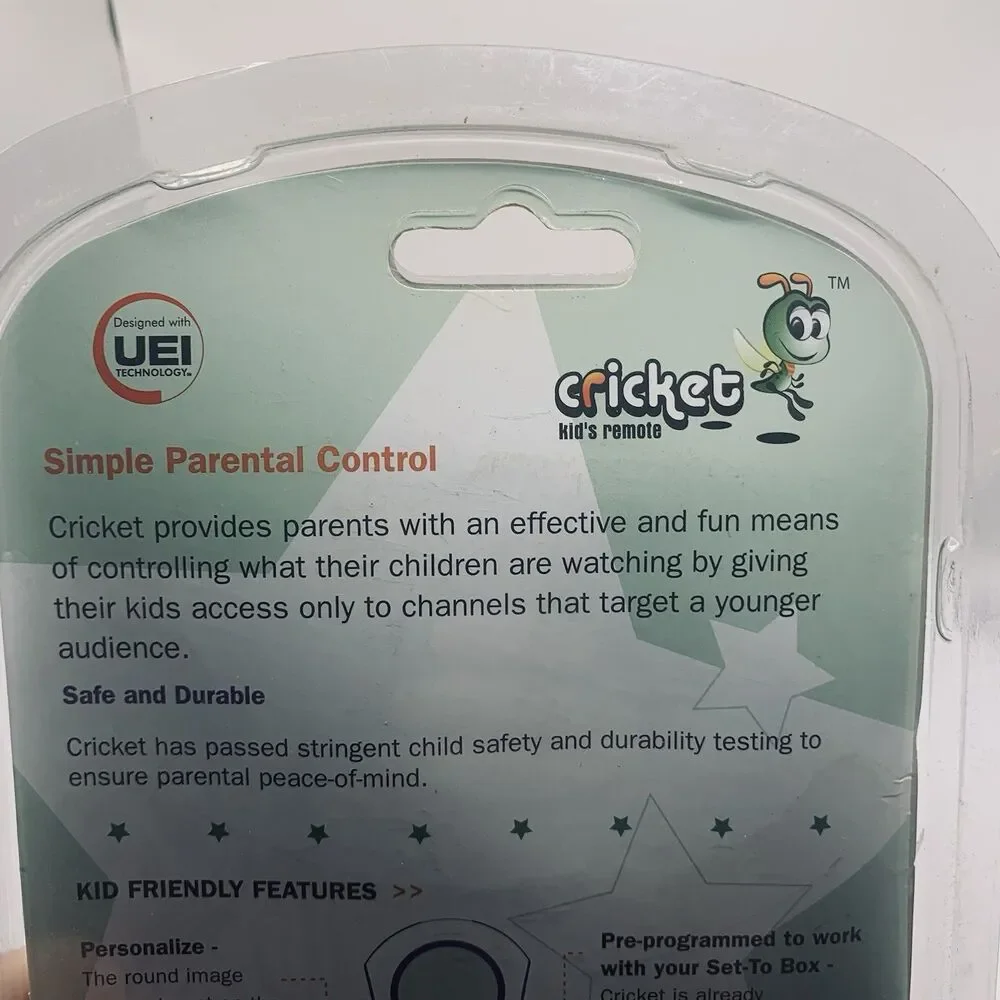 Universal Electronics Cricket Kid’s Remote Control Orange Users Guide NEW